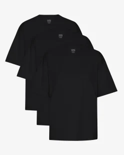 Oversized Organic T-Shirt - Deep Black (3-Pack)