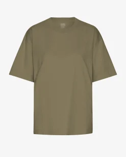 Oversized Organic T-Shirt - Dusty Olive