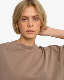 Oversized Organic T-Shirt - Faded Khaki
