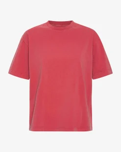 Oversized Organic T-Shirt - Faded Red