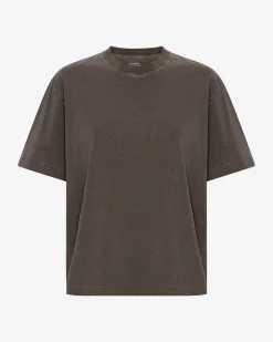 Oversized Organic T-Shirt - Faded Mud