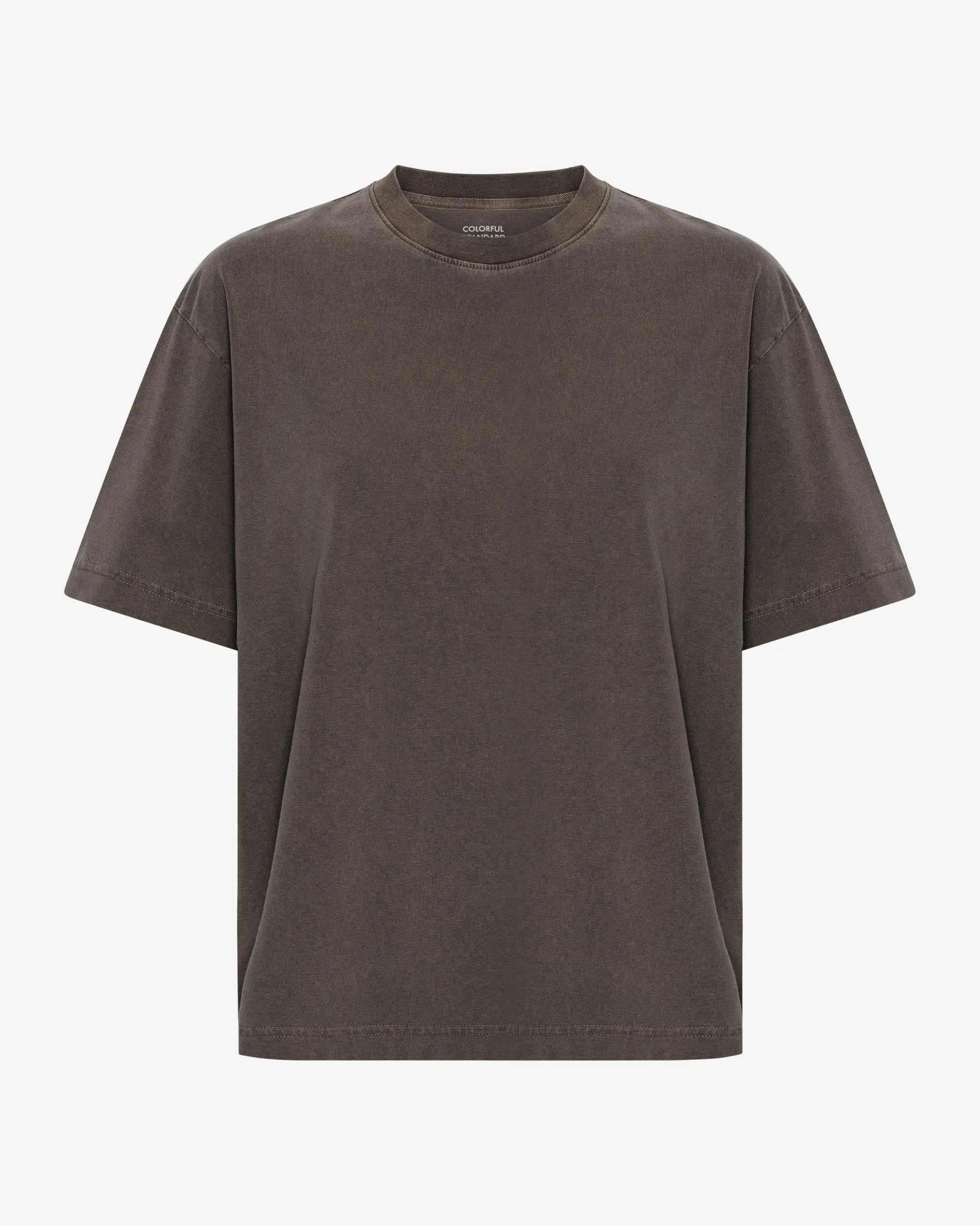 Oversized Organic T-Shirt - Faded Mud