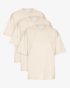 Oversized Organic T-Shirt - Ivory White (3-Pack)