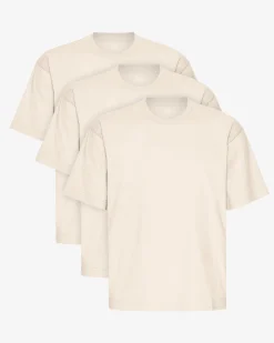 Oversized Organic T-Shirt - Ivory White (3-Pack)