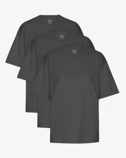 Oversized Organic T-Shirt - Lava Grey (3-Pack)