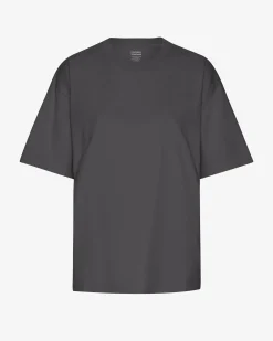 Oversized Organic T-Shirt - Lava Grey