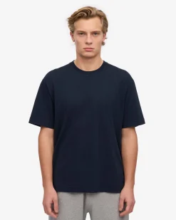 Oversized Organic T-Shirt - Navy Blue (3-Pack)