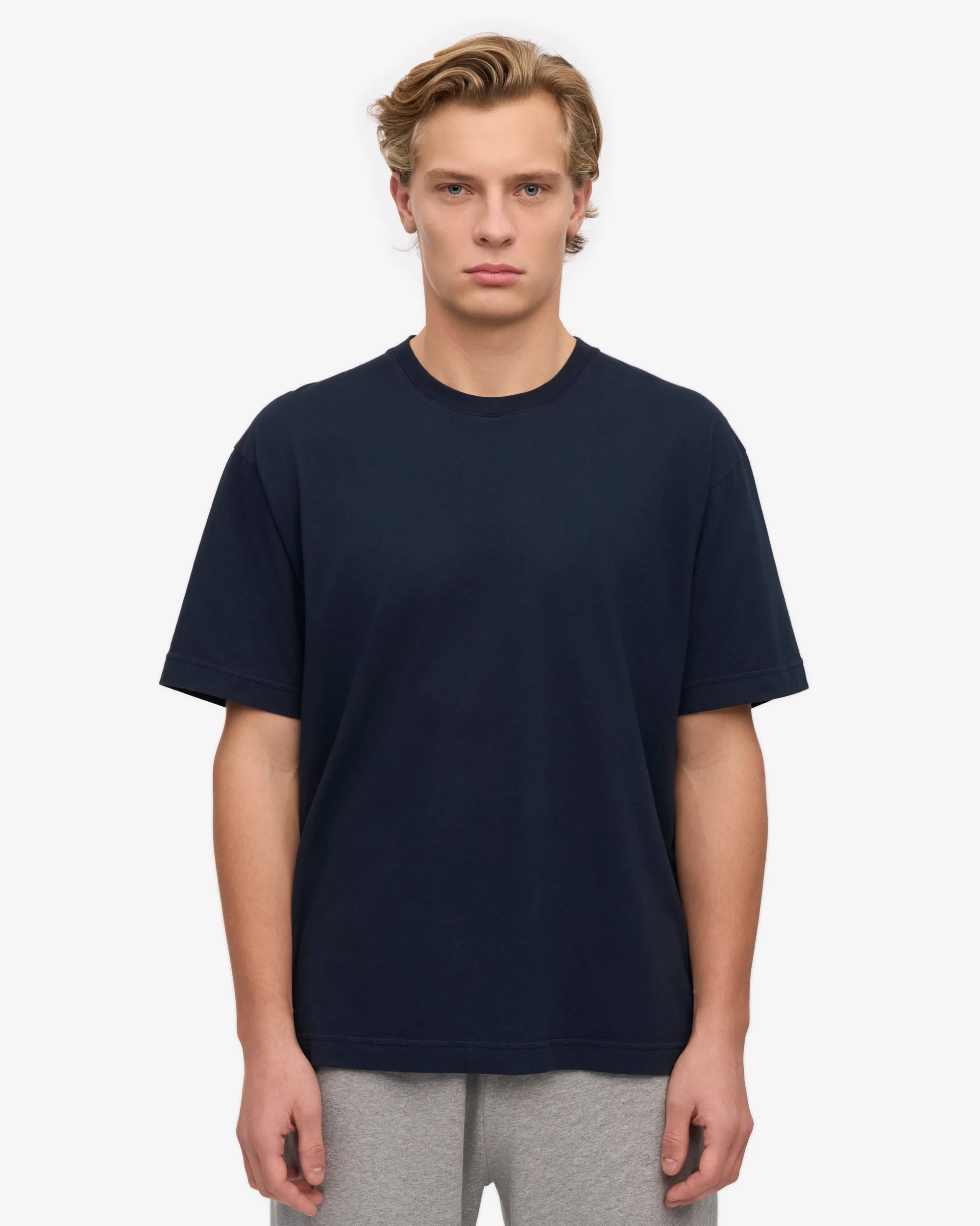 Oversized Organic T-Shirt - Navy Blue (3-Pack)