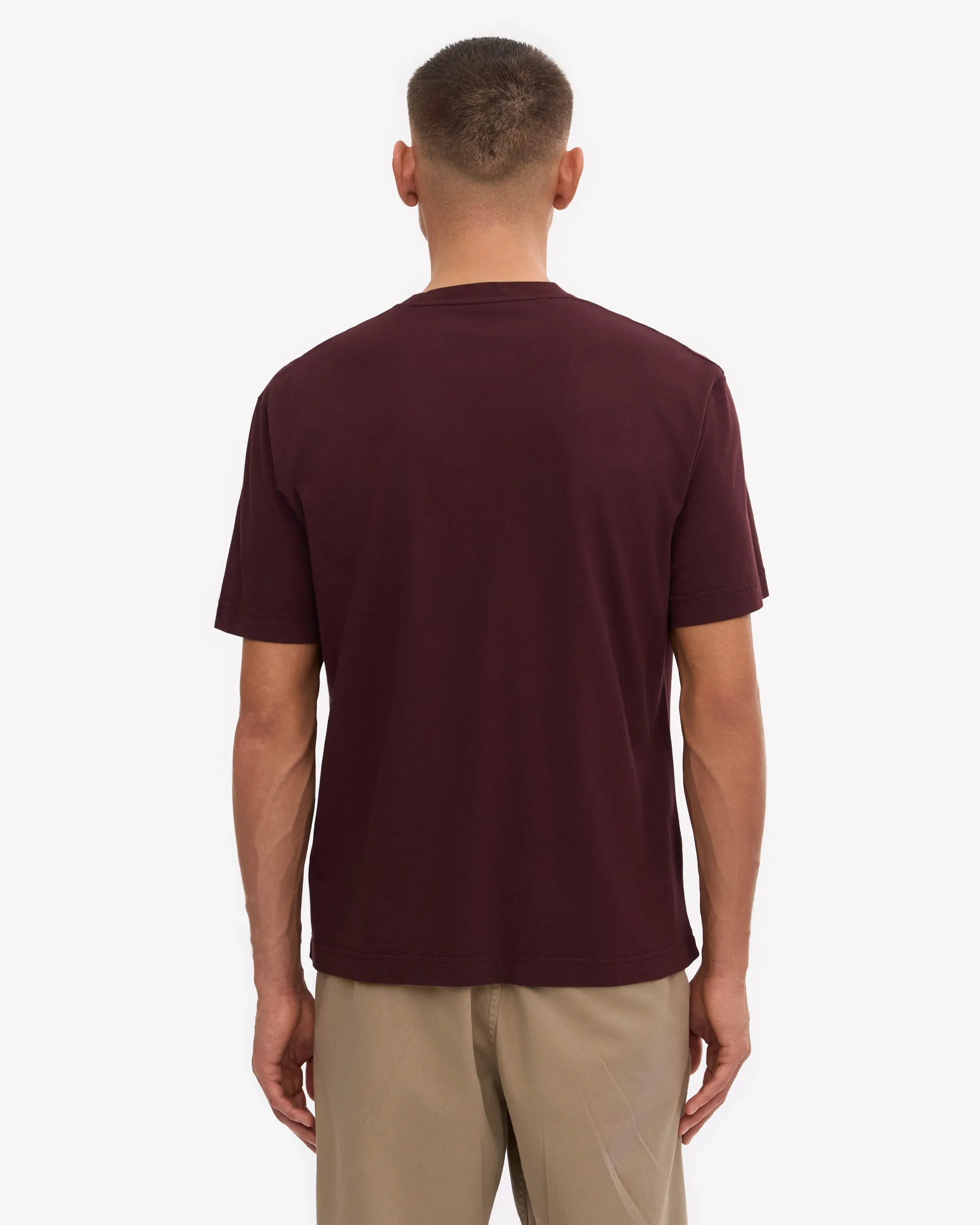 Oversized Organic T-Shirt - Oxblood Red