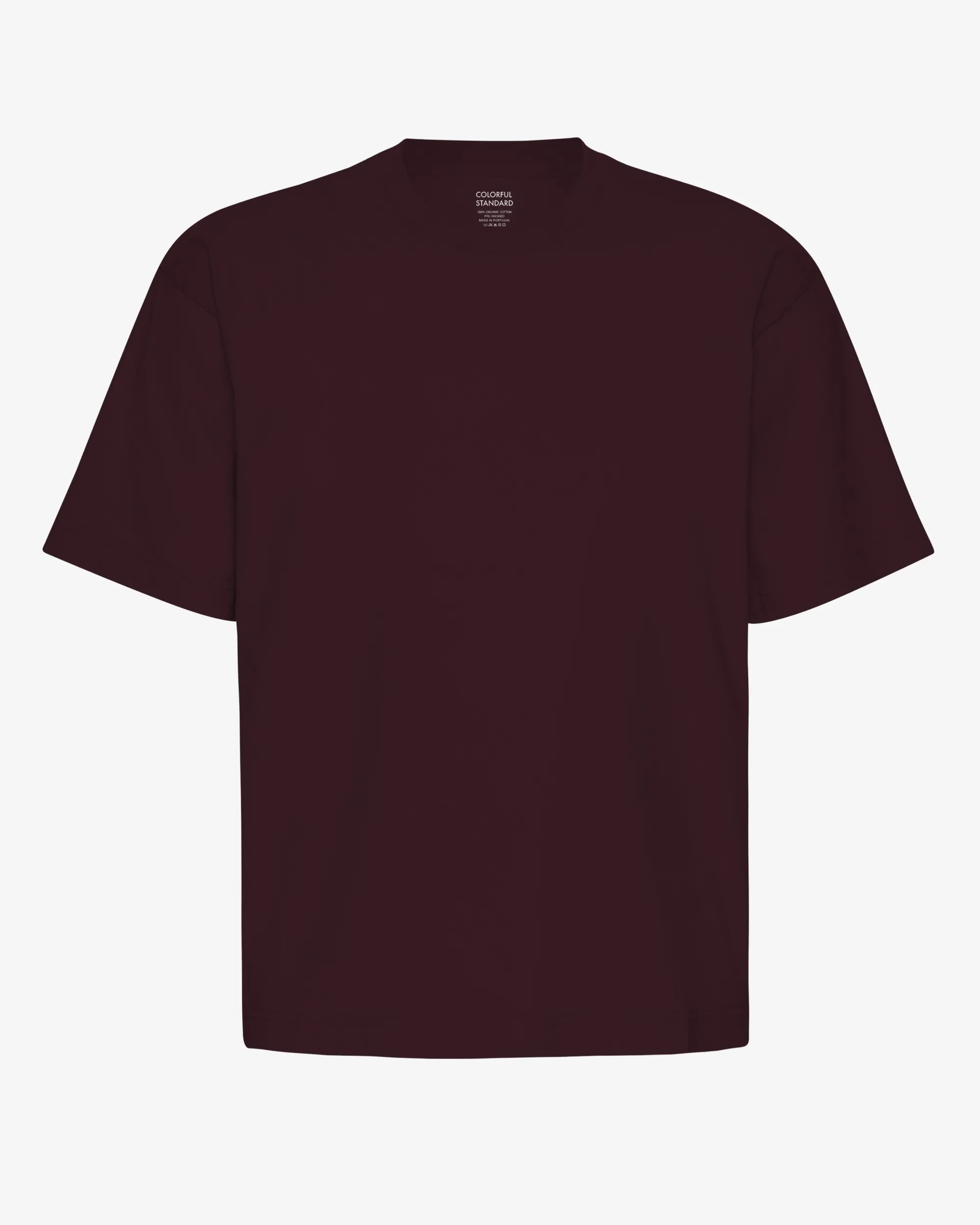 Oversized Organic T-Shirt - Oxblood Red