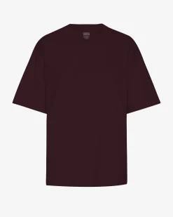 Oversized Organic T-Shirt - Oxblood Red