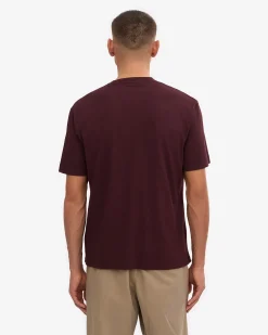 Oversized Organic T-Shirt - Oxblood Red (3-Pack)