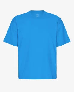Oversized Organic T-Shirt - Pacific Blue