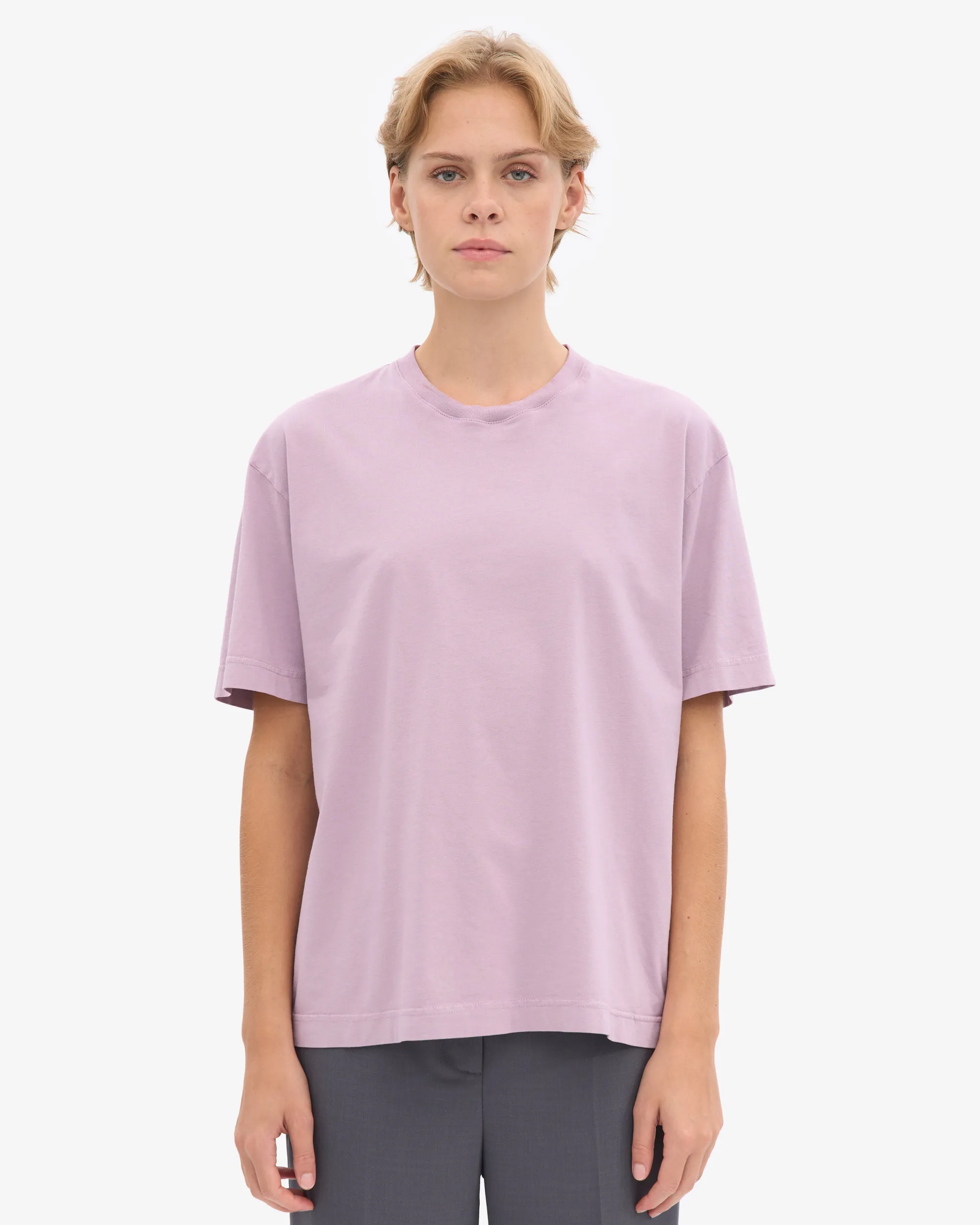 Oversized Organic T-Shirt - Pearly Purple