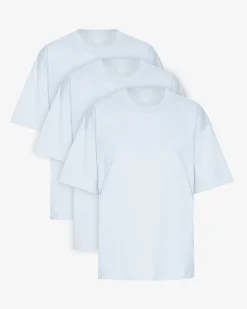 Oversized Organic T-Shirt - Polar Blue (3-Pack)