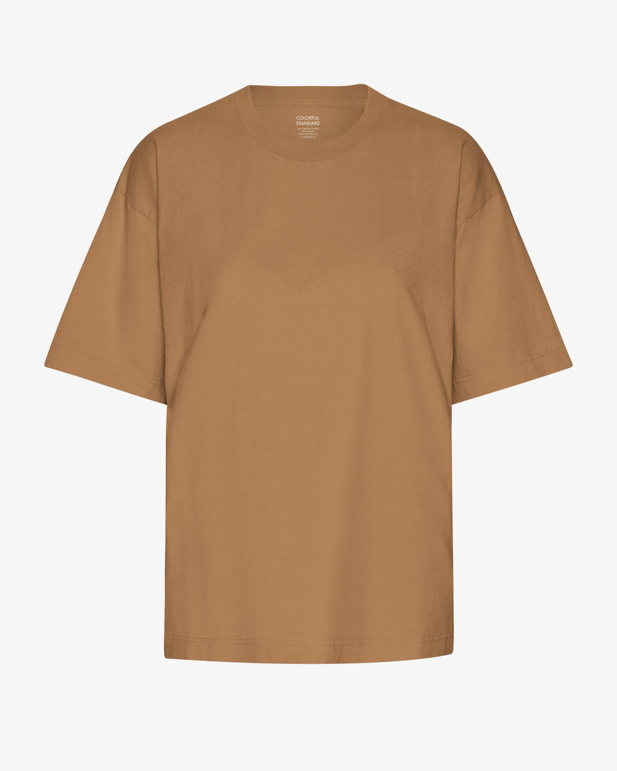 Oversized Organic T-Shirt - Sahara Camel