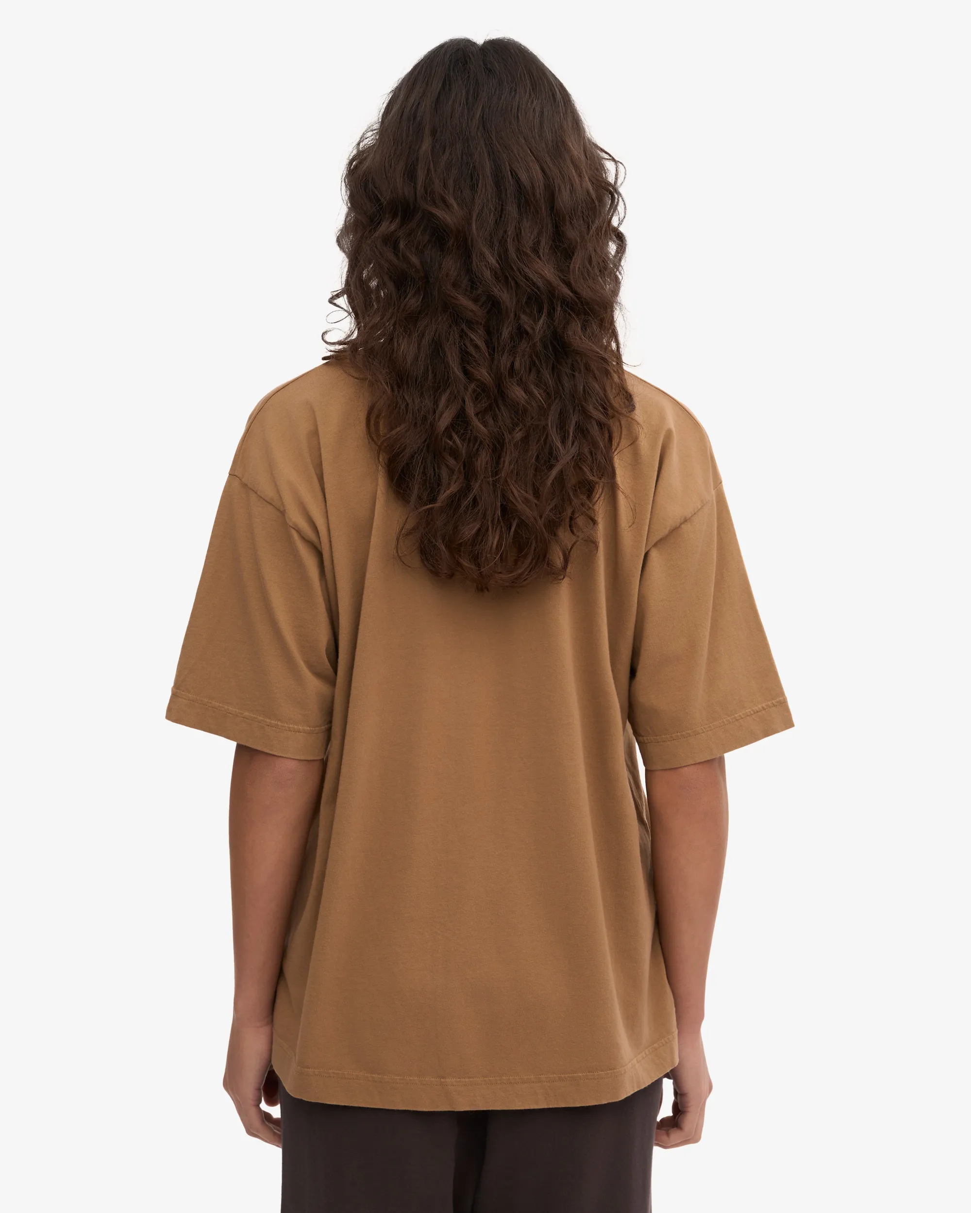 Oversized Organic T-Shirt - Sahara Camel