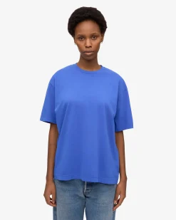 Oversized Organic T-Shirt - Sapphire Blue