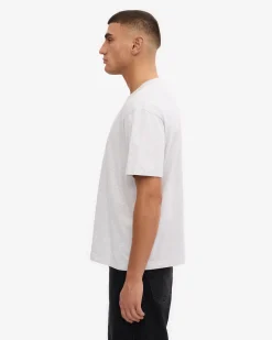 Oversized Organic T-Shirt - Snow Melange