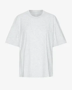 Oversized Organic T-Shirt - Snow Melange