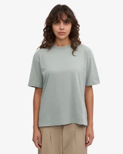 Oversized Organic T-Shirt - Steel Blue