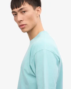 Oversized Organic T-Shirt - Teal Blue