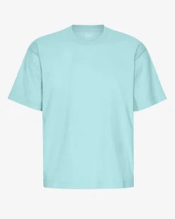 Oversized Organic T-Shirt - Teal Blue
