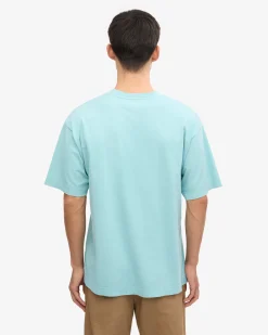 Oversized Organic T-Shirt - Teal Blue