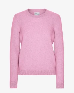 Women Classic Merino Wool Crew - Cherry Blossom