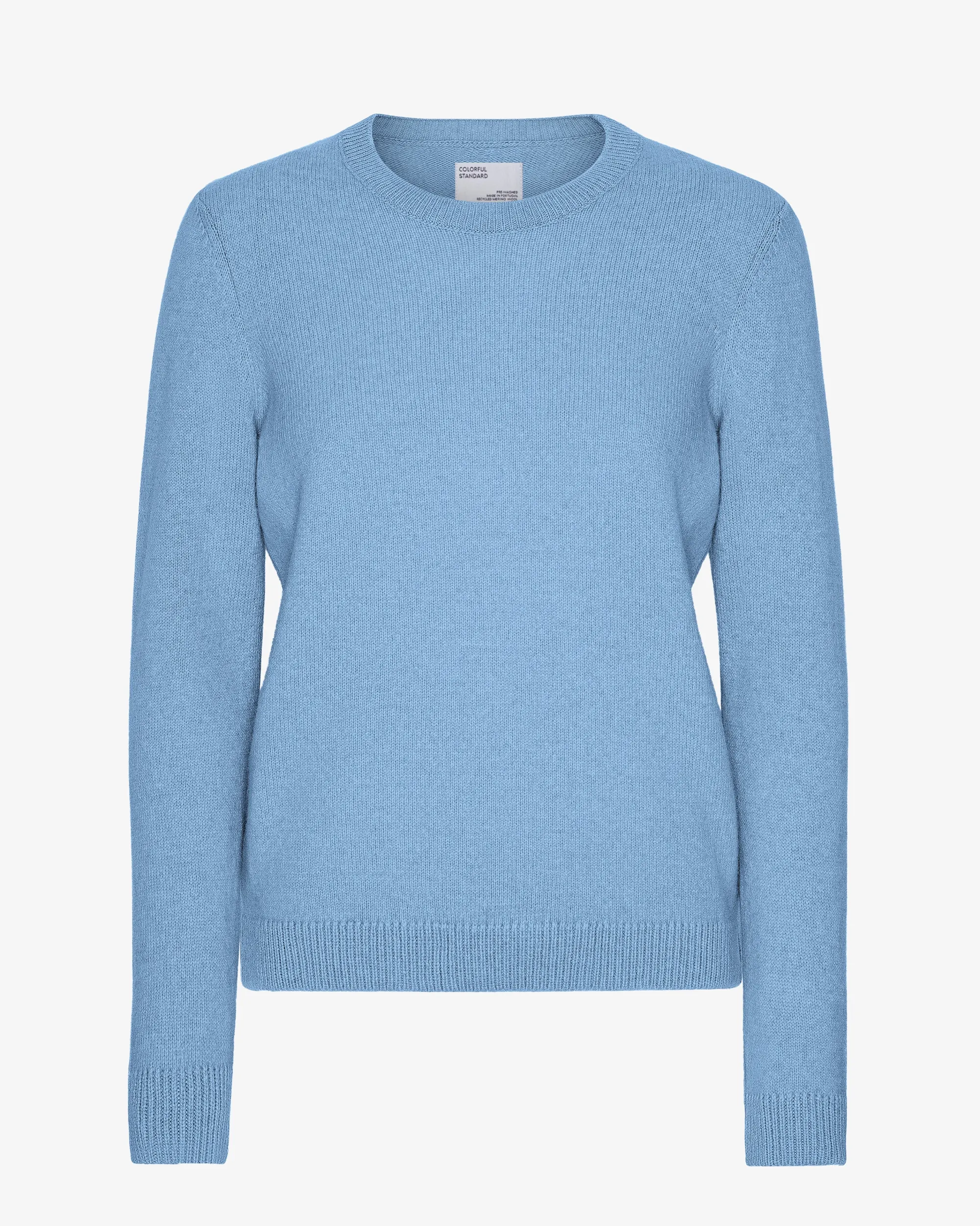 Women Classic Merino Wool Crew - Seaside Blue