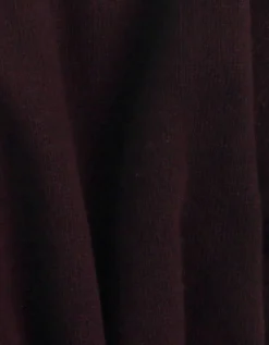Women Classic Merino Wool Crew - Oxblood Red