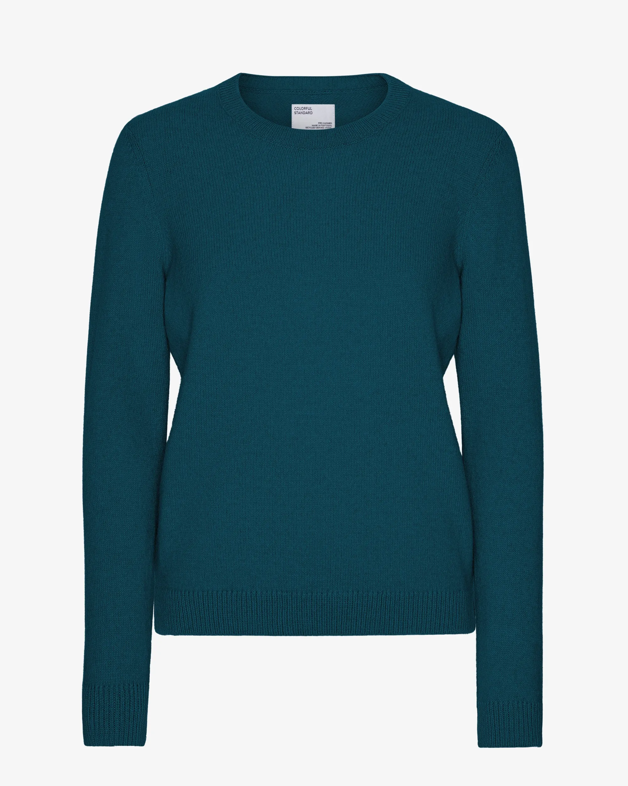 Women Classic Merino Wool Crew - Ocean Green