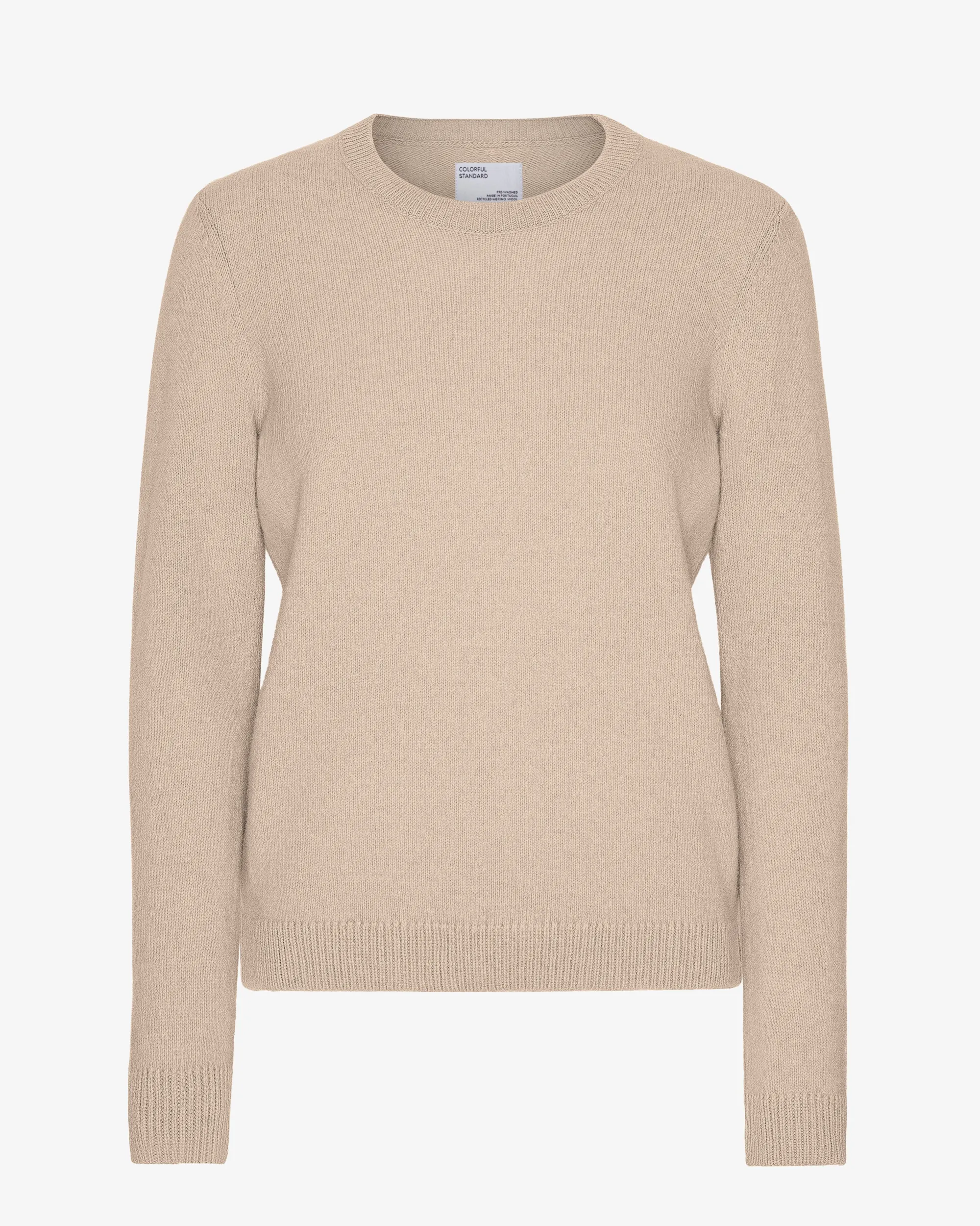 Women Classic Merino Wool Crew - Ivory White