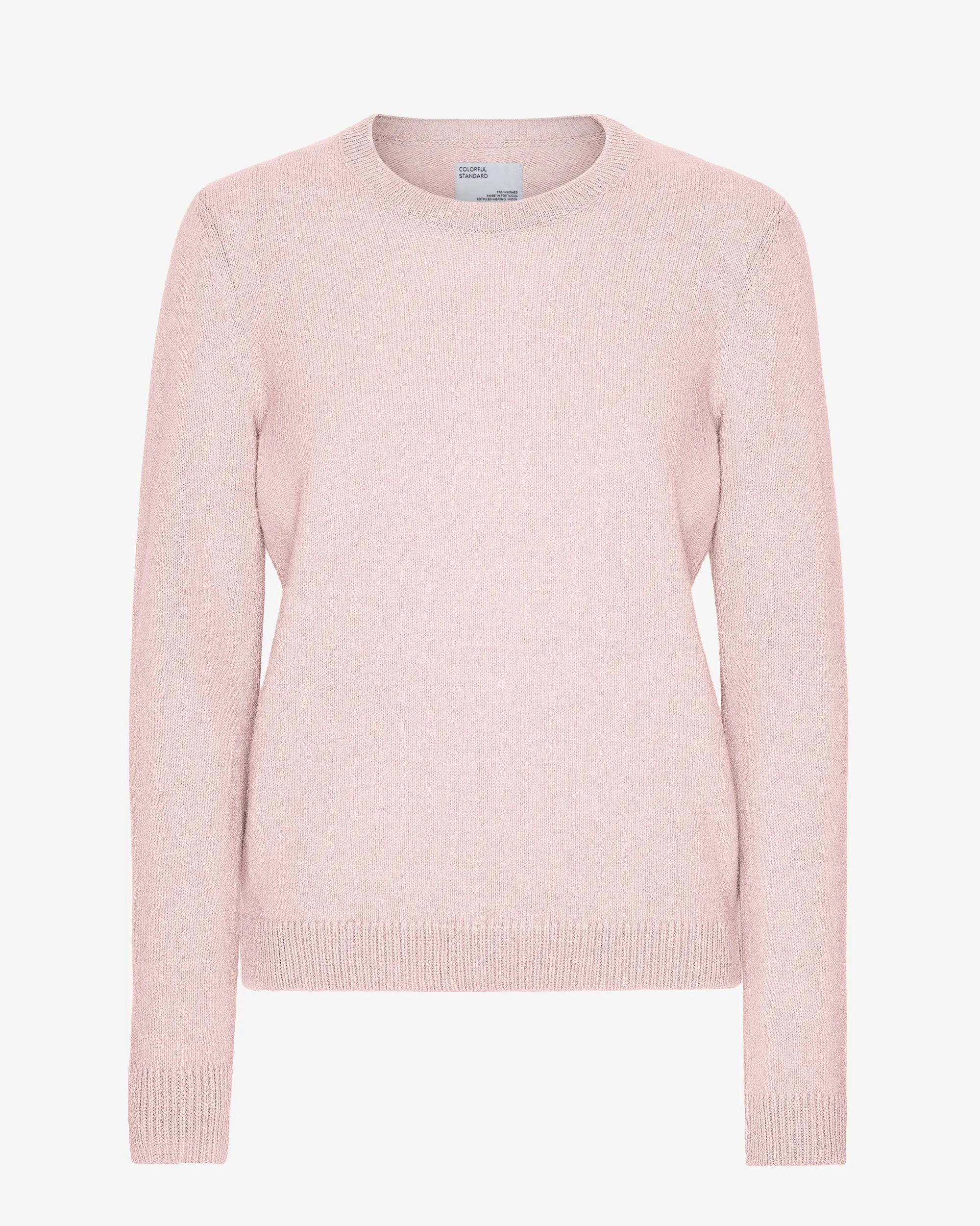 Women Classic Merino Wool Crew - Faded Pink
