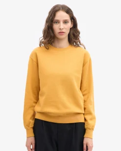 Women Classic Organic Crew - Burned Yellow