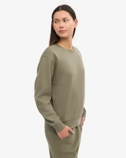 Women Classic Organic Crew - Dusty Olive