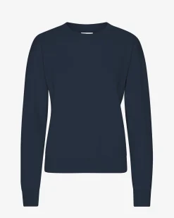 Women Classic Organic Crew - Navy Blue