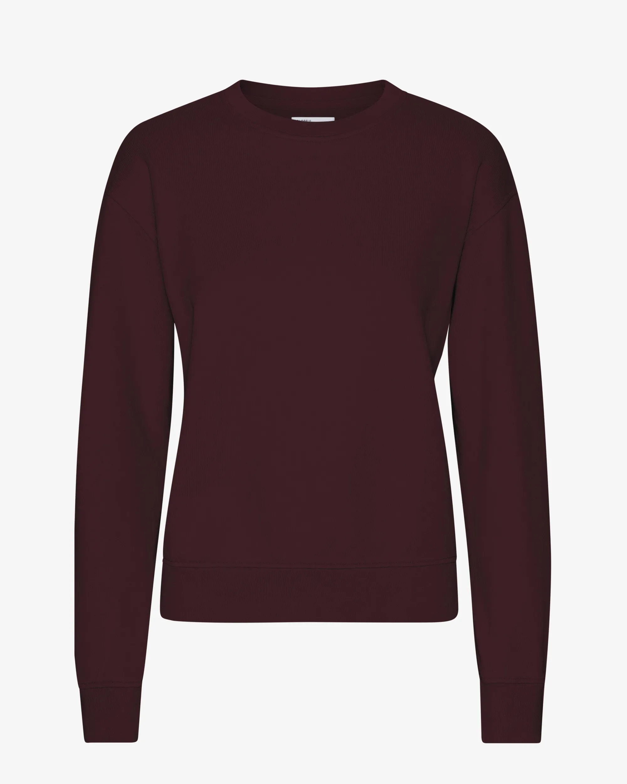 Women Classic Organic Crew - Oxblood Red
