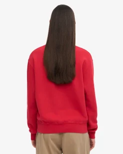 Women Classic Organic Crew - Scarlet Red
