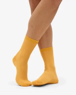 Women Classic Organic Sock - Burned Yellow (3-Pack)