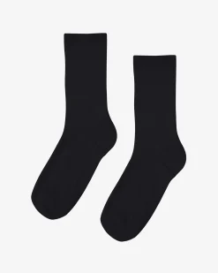 Women Classic Organic Sock - Deep Black