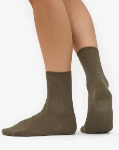 Women Classic Organic Sock - Dusty Olive