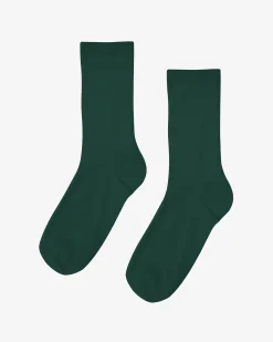 Women Classic Organic Sock - Emerald Green