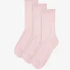 Women Classic Organic Sock - Faded Pink (3-Pack)