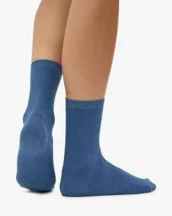 Women Classic Organic Sock - Petrol Blue