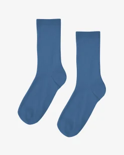 Women Classic Organic Sock - Petrol Blue