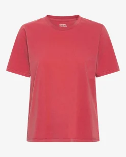 Women Light Organic Tee - Faded Red