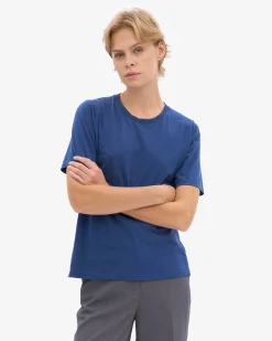 Women Light Organic Tee - Marine Blue