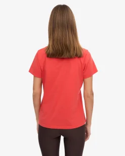 Women Light Organic Tee - Red Tangerine