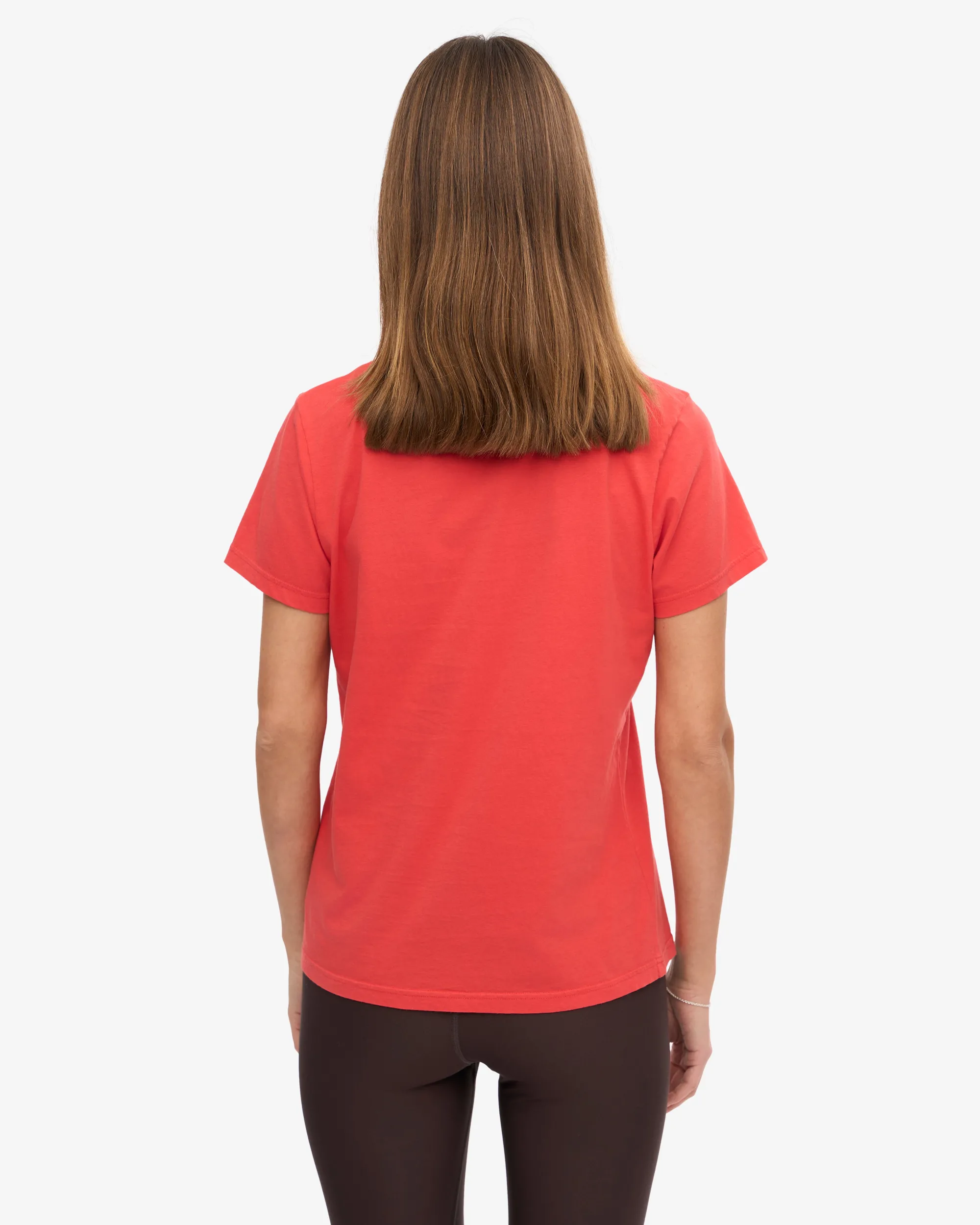 Women Light Organic Tee - Red Tangerine